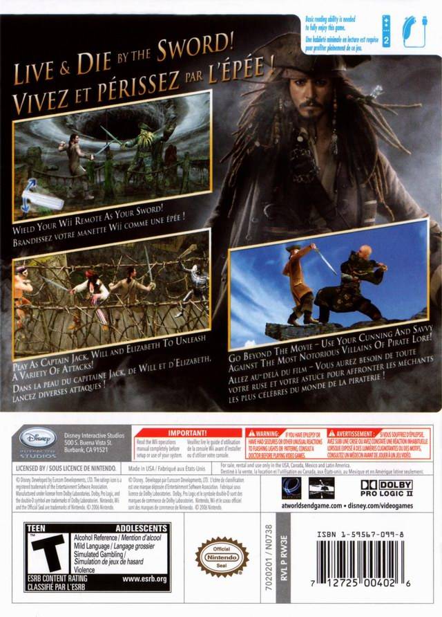 Pirates of the Caribbean: At World's End - Nintendo Wii [Pre-Owned] Video Games Disney Interactive Studios   