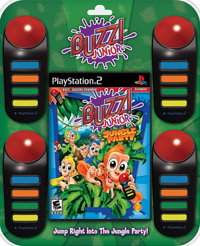 Buzz! Junior: Jungle Party (w/Buzzers) - (PS2) PlayStation 2 [Pre-Owned] Video Games SCEA   