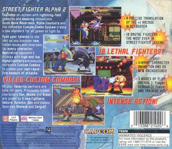 Street Fighter Alpha 2 - (PS1) PlayStation 1 [Pre-Owned] Video Games Capcom   