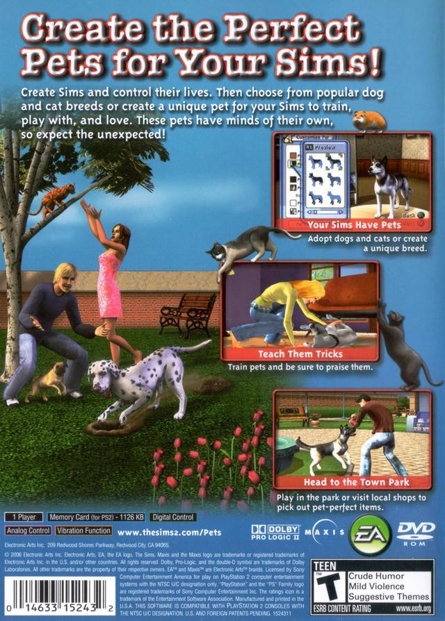 The Sims 2: Pets - (PS2) PlayStation 2 [Pre-Owned] Video Games EA Games   