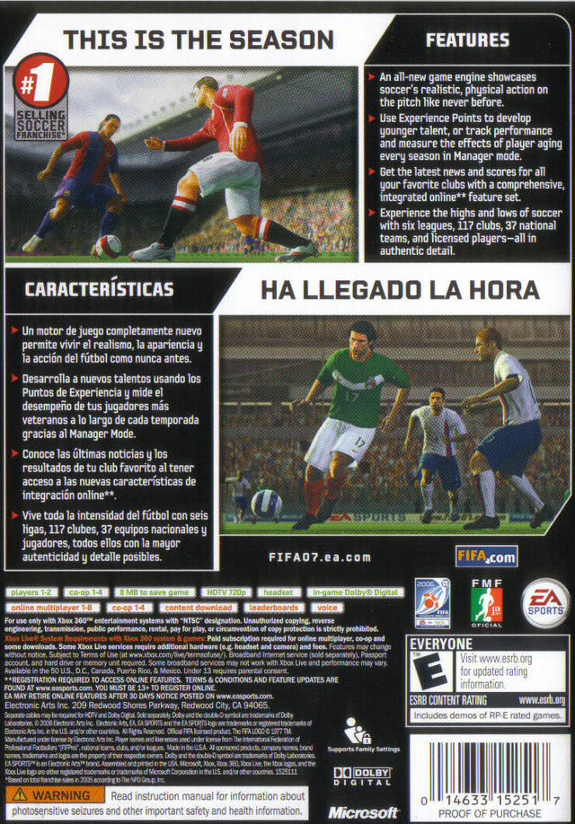 FIFA 07 Soccer - Xbox 360 [Pre-Owned] Video Games EA Sports   