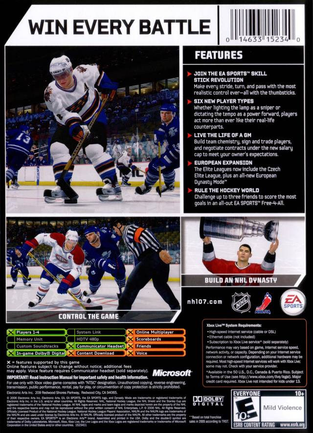 NHL 07 - (XB) Xbox Video Games EA Sports   