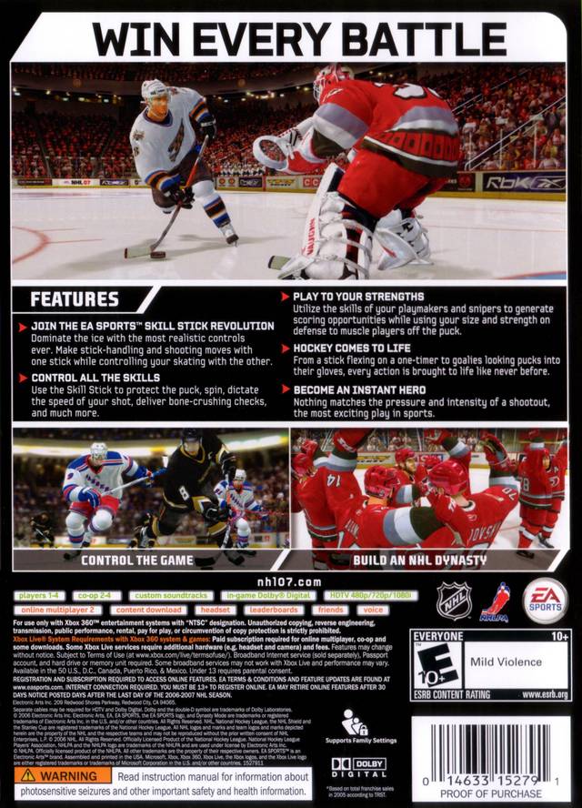 NHL 07 - Xbox 360 [Pre-Owned] Video Games EA Sports   