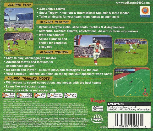 Striker Pro 2000 - (DC) SEGA Dreamcast [Pre-Owned] Video Games Infogrames   