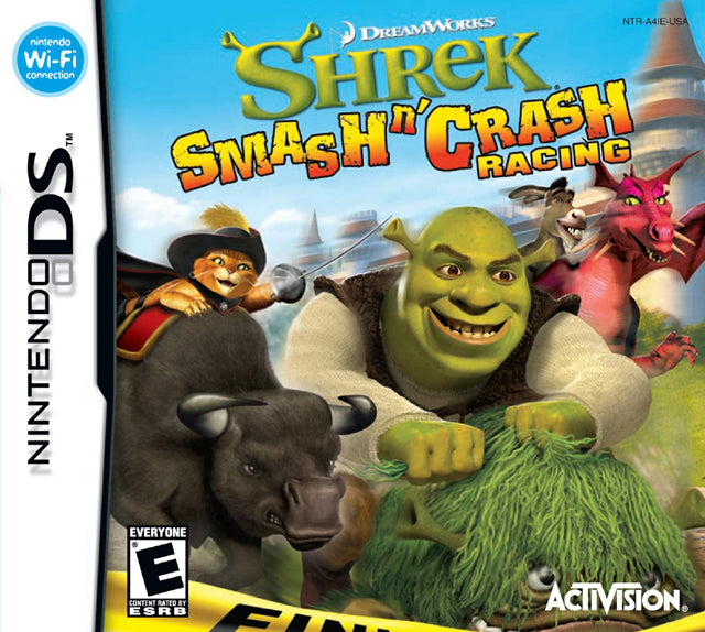 DreamWorks Shrek Smash n' Crash Racing - Nintendo DS Video Games Activision   