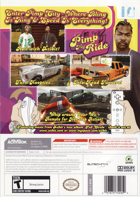 Pimp My Ride - Nintendo Wii [Pre-Owned] Video Games Activision   