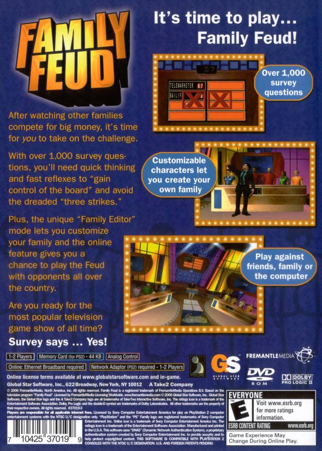Family Feud - (PS2) PlayStation 2 [Pre-Owned] Video Games Global Star Software
