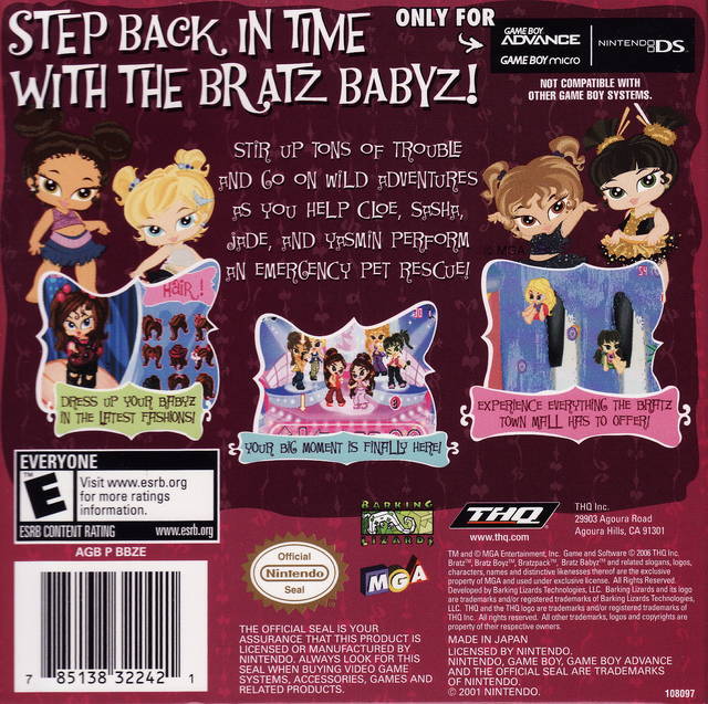 Bratz: Babyz - (GBA) Game Boy Advance [Pre-Owned] Video Games THQ   