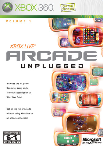 Xbox Live Arcade Unplugged Volume 1 - Xbox 360 Video Games Microsoft Game Studios   