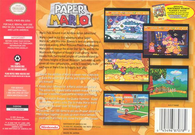 Paper Mario - (N64) Nintendo 64 [Pre-Owned] Video Games Nintendo   