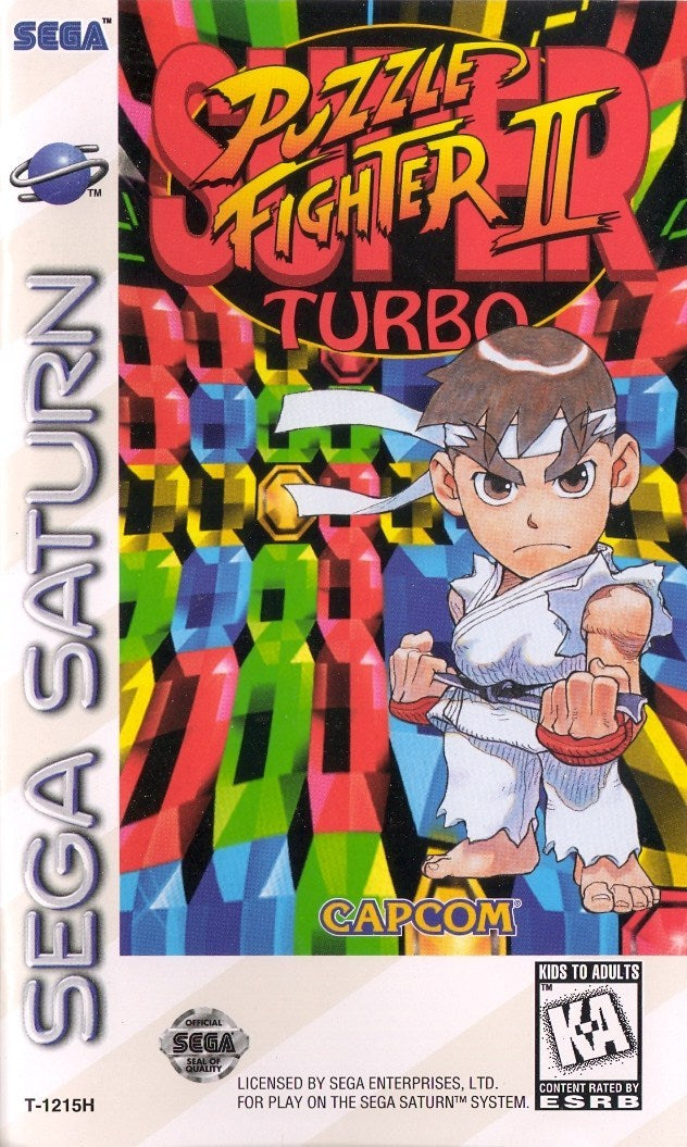 Super Puzzle Fighter II Turbo - (SS) SEGA Saturn Video Games Capcom   