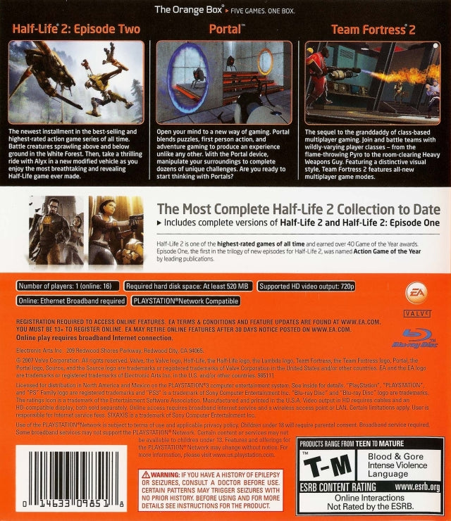 The Orange Box - (PS3) PlayStation 3 [Pre-Owned] Video Games EA Games   