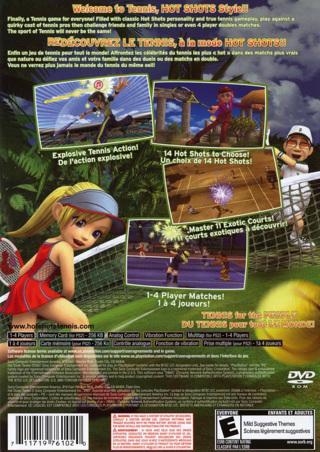 Hot Shots Tennis - (PS2) PlayStation 2 [Pre-Owned] Video Games SCEA   