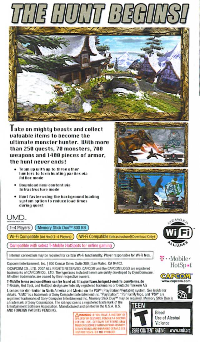 Monster Hunter Portable 2 - Sony PSP [Pre-Owned] Video Games Capcom   