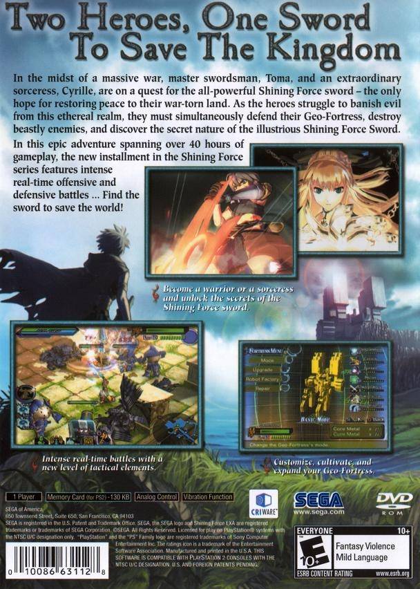 Shining Force EXA - (PS2) PlayStation 2 [Pre-Owned] Video Games SEGA   