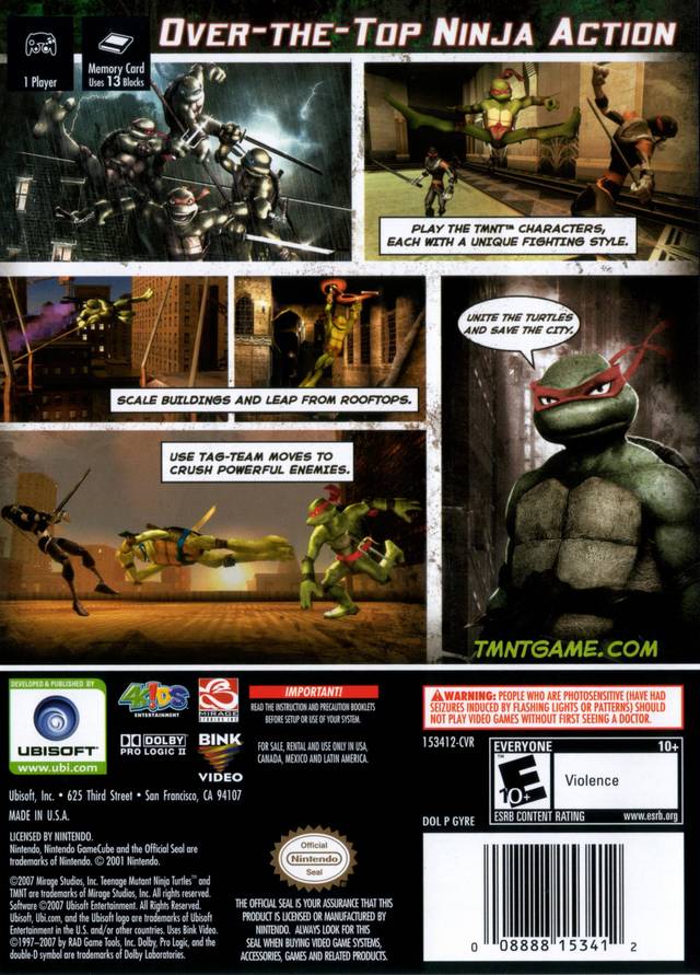 TMNT - (GC) GameCube Video Games Ubisoft