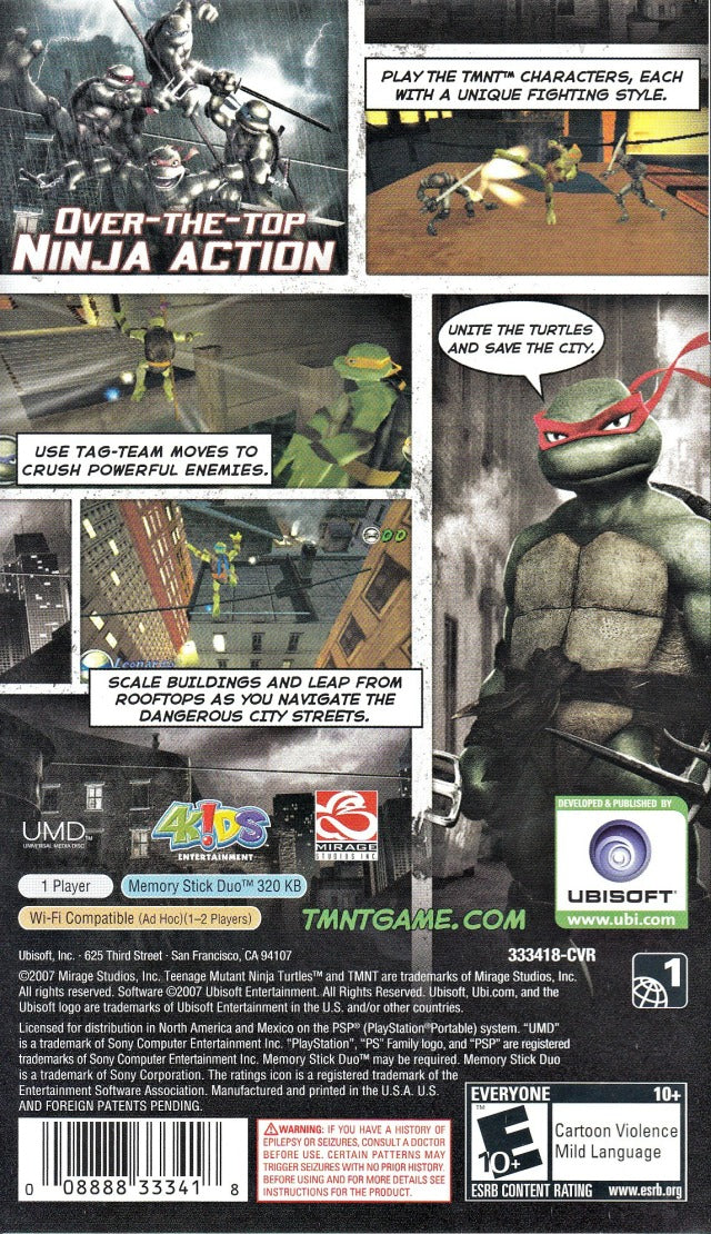 TMNT - Sony PSP [Pre-Owned] Video Games Ubisoft   