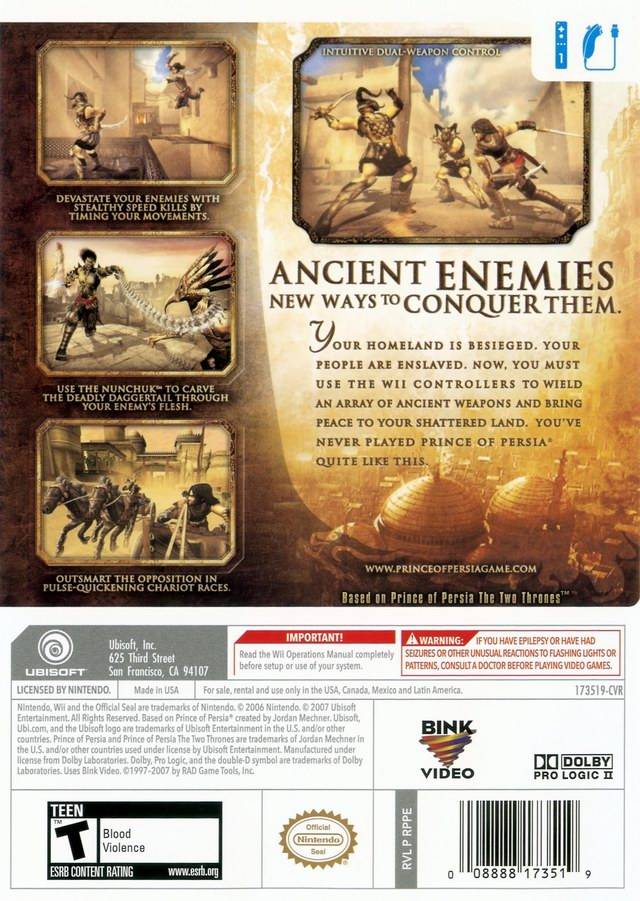 Prince of Persia: Rival Swords - Nintendo Wii [Pre-Owned] Video Games Ubisoft   