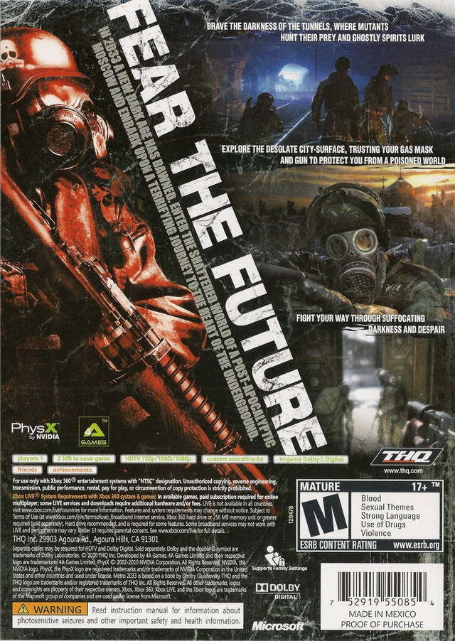 Metro 2033 - Xbox 360 [Pre-Owned] Video Games THQ   