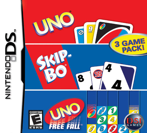 Uno / Skip-Bo / Uno Freefall - Nintendo DS Video Games DSI Games   