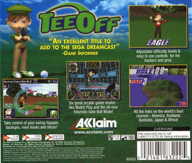 Tee Off - (DC) Dreamcast [Pre-Owned] Video Games Acclaim   