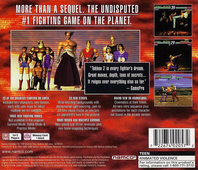 Tekken 2 (Greatest Hits) - (PS1) PlayStation 1 [Pre-Owned] Video Games Namco   