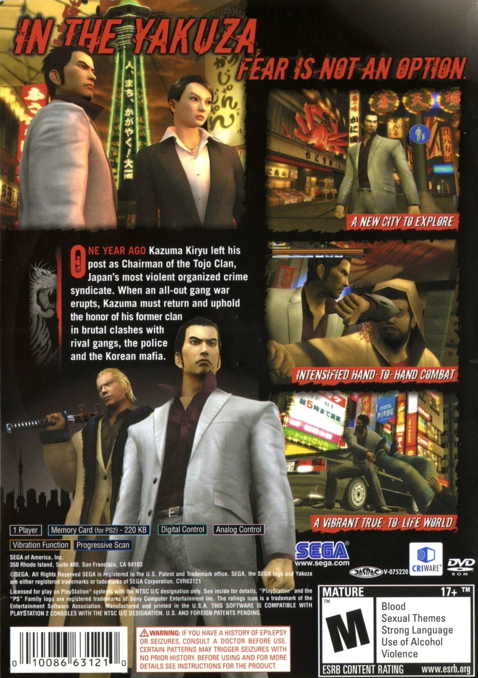 Yakuza 2 - (PS2) PlayStation 2 Video Games Sega   