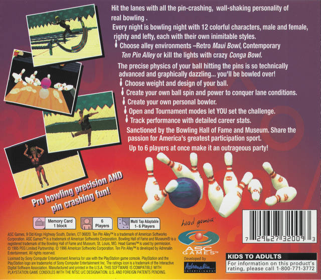 Ten Pin Alley - (PS1) PlayStation 1 [Pre-Owned] Video Games ASC Games   