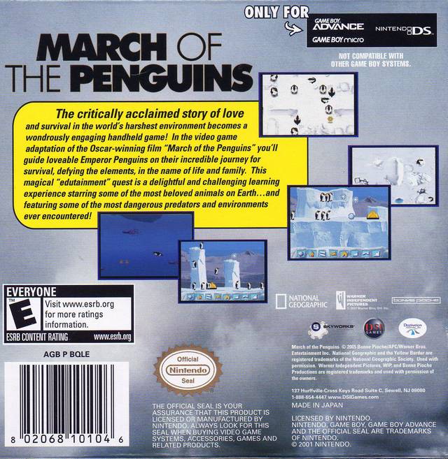 March of the Penguins - (GBA) Game Boy Advance [Pre-Owned] Video Games DSI Games   