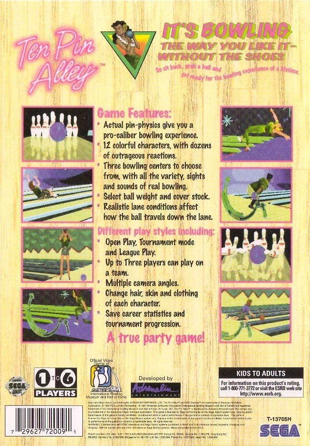 Ten Pin Alley - (SS) SEGA Saturn Video Games ASC Games   