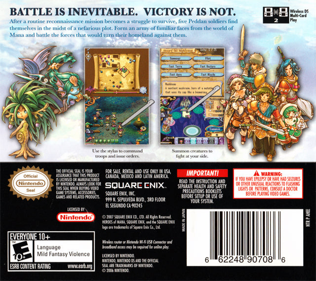 Heroes of Mana - (NDS) Nintendo DS Video Games Square Enix   