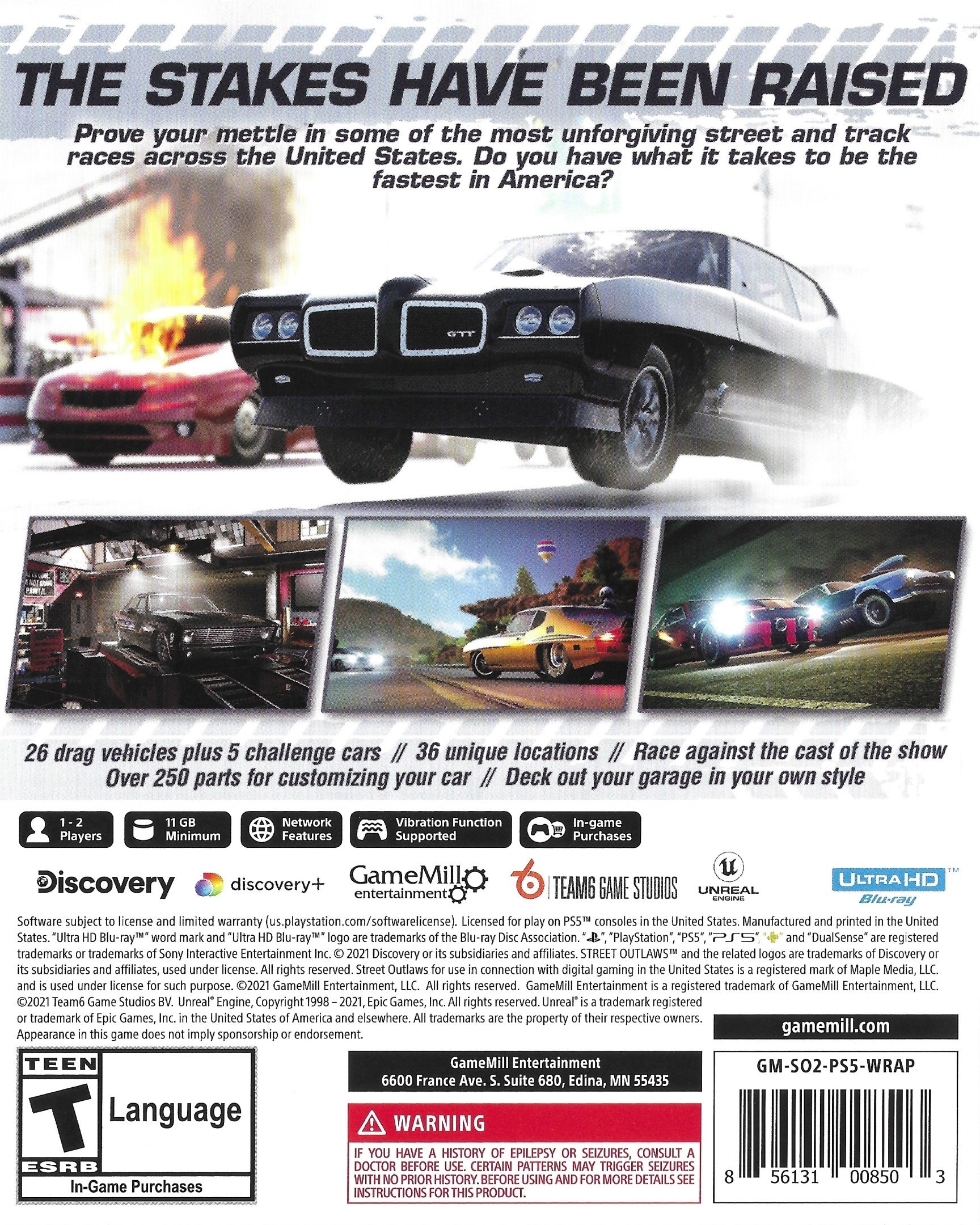 Street Outlaws 2: Winner Takes All - (PS5) PlayStation 5 [UNBOXING] Video Games GameMill Entertainment   