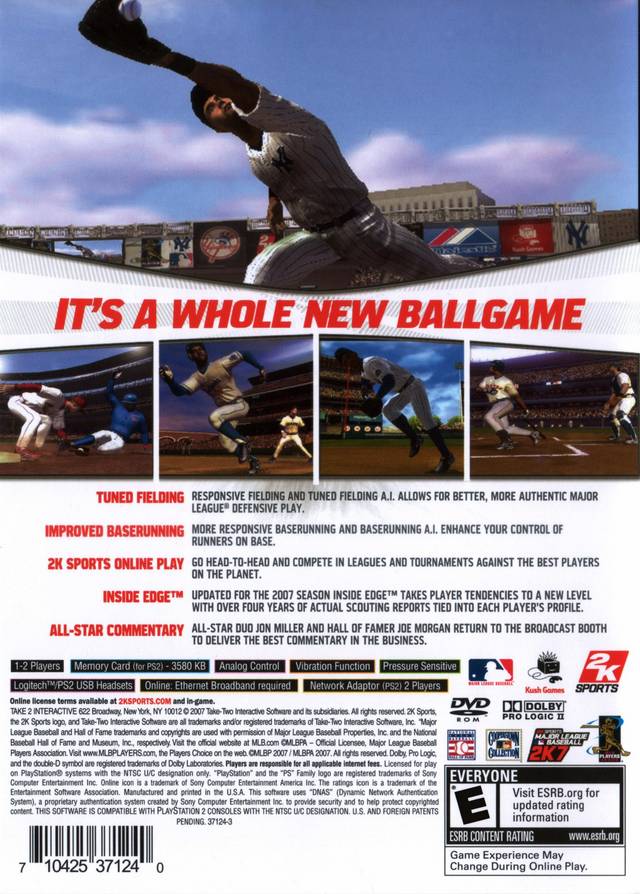 Major League Baseball 2K7 - (PS2) PlayStation 2 [Pre-Owned] | J&L Game