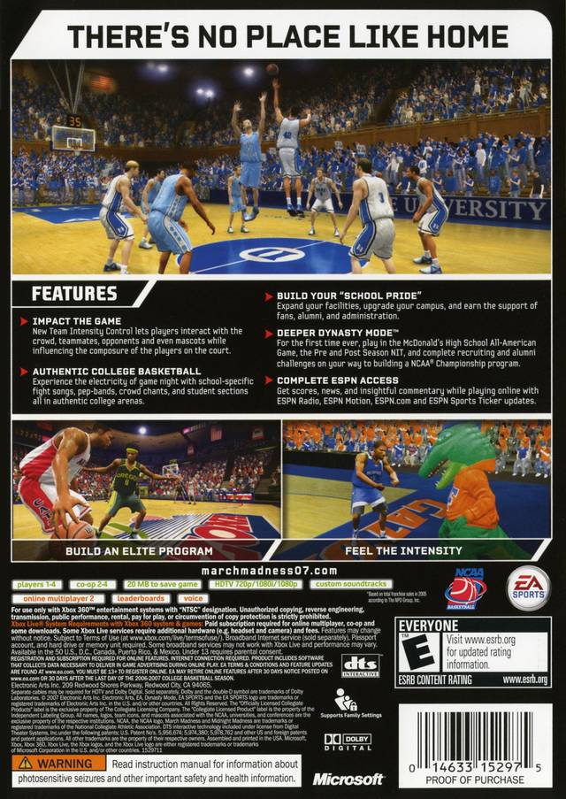 NCAA March Madness 07 - Xbox 360 [Pre-Owned] | J&L Game