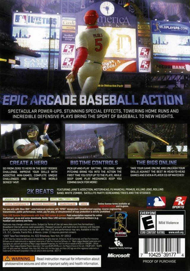 The Bigs (Albert Pujols) - Xbox 360 [Pre-Owned] Video Games 2K Sports   