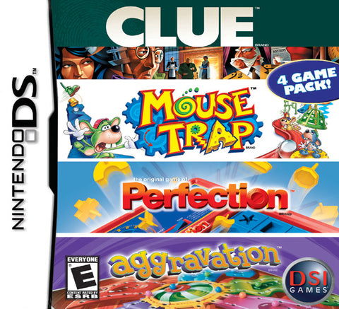 Clue / Mouse Trap / Perfection / Aggravation - Nintendo DS Video Games DSI Games   