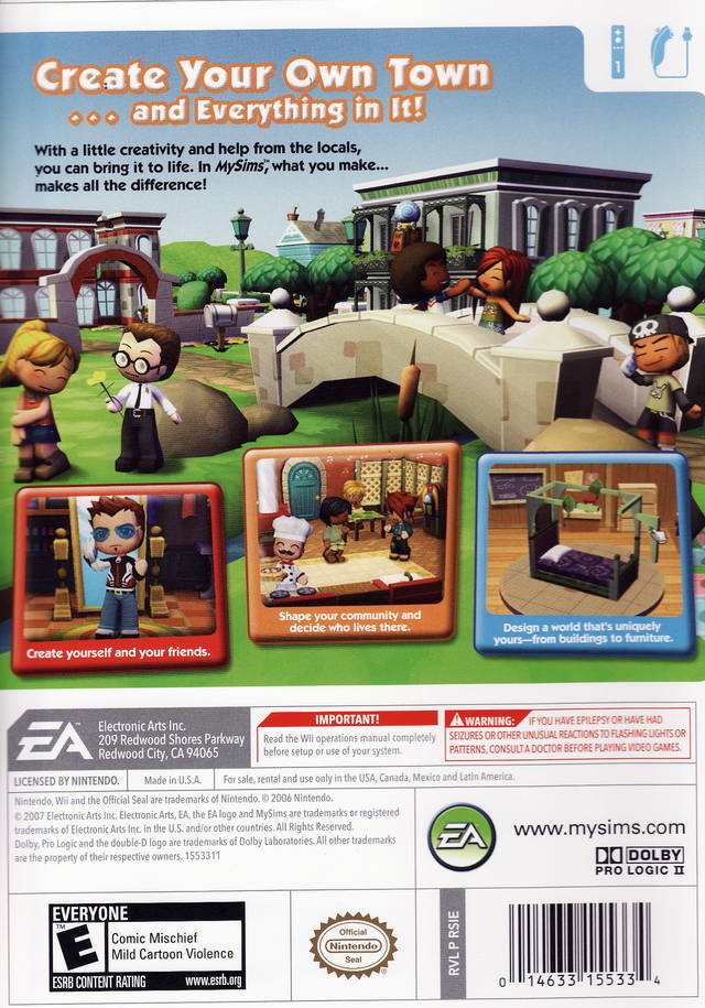 MySims Kingdom - Nintendo Wii [Pre-Owned] Video Games Electronic Arts   