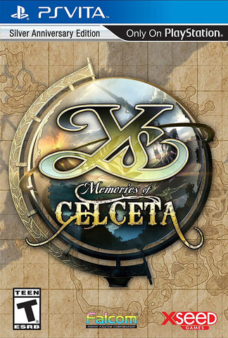 Ys: Memories of Celceta Silver Anniversary Edition - PlayStation Vita Video Games Xseed   