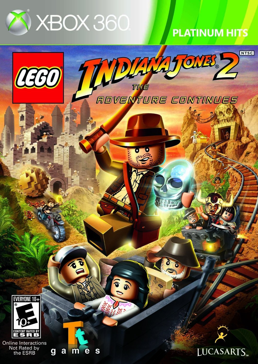 LEGO Indiana Jones 2: The Adventure Continues (Platinum Hits) - Xbox 360 Video Games LucasArts   