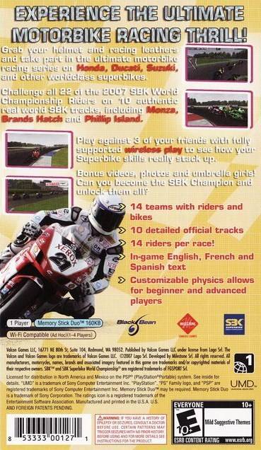 Hannspree Ten Kate Honda: SBK Superbike World Championship - Sony PSP [Pre-Owned] Video Games Valcon Games   