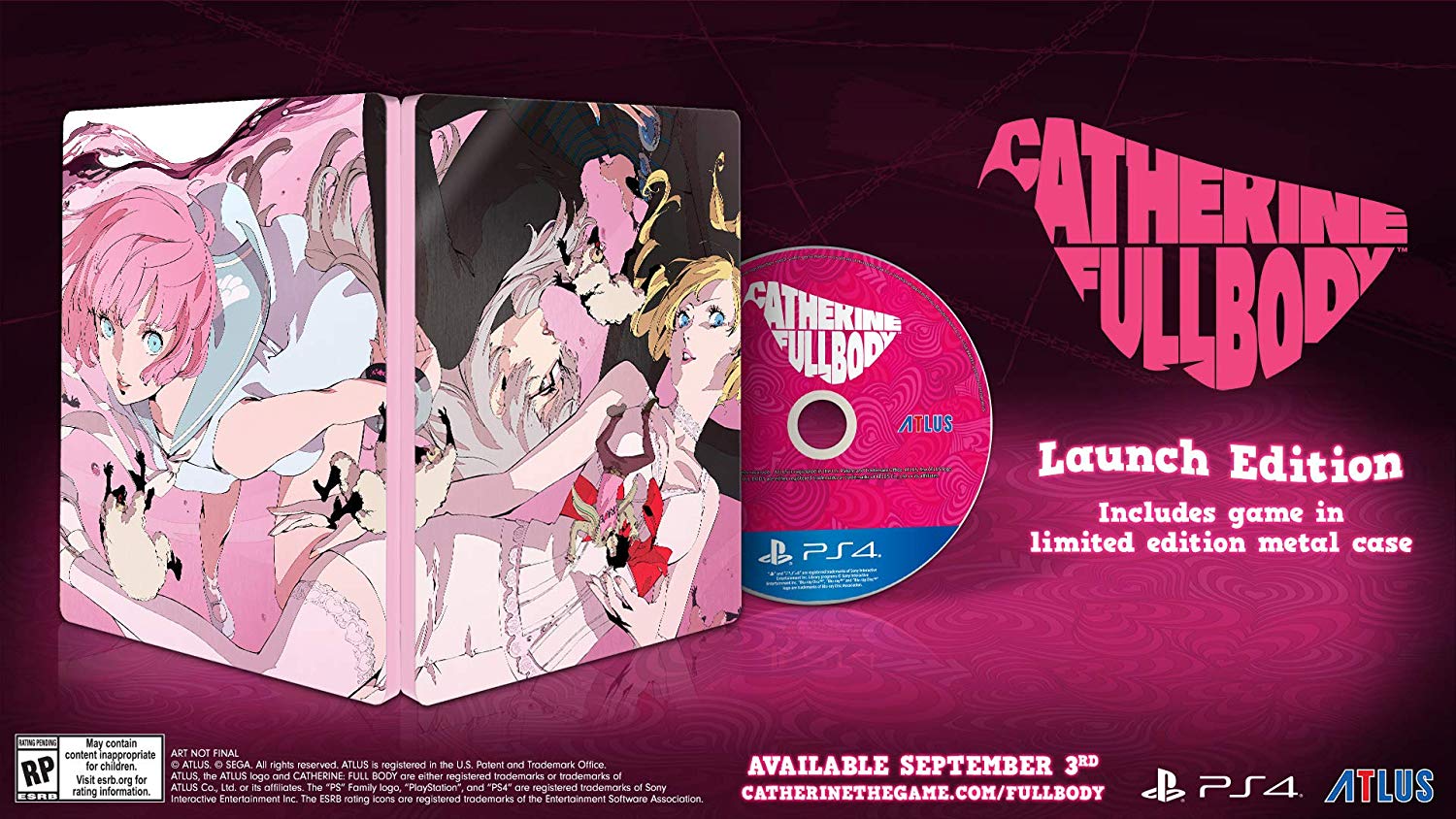 Catherine: Full Body Launch Edition - PlayStation 4 Video Games SEGA   