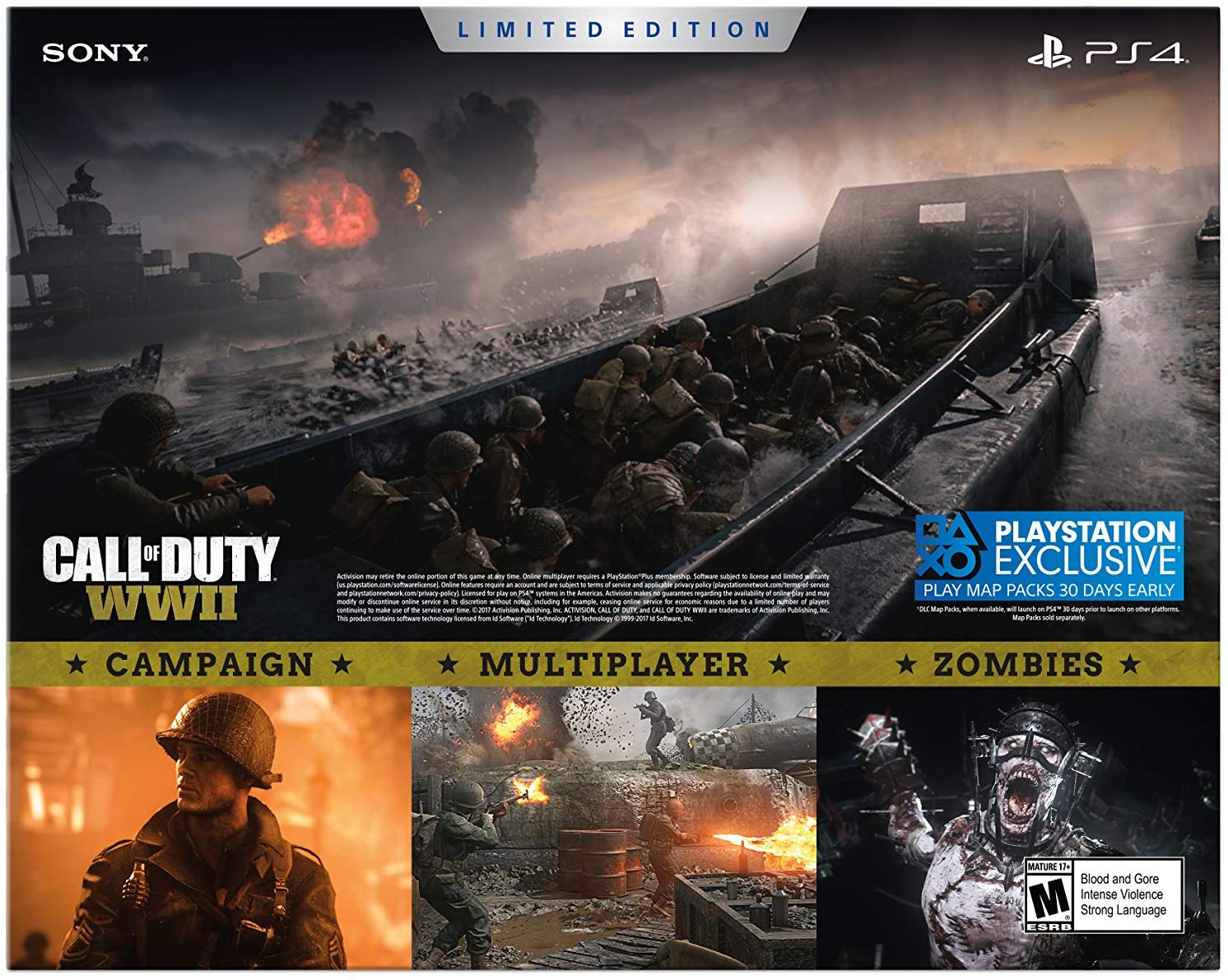 SONY PlayStation 4 Slim 1TB Limited Edition Console (Call of Duty WWII Bundle) - (PS4) PlayStation 4 Consoles Sony   
