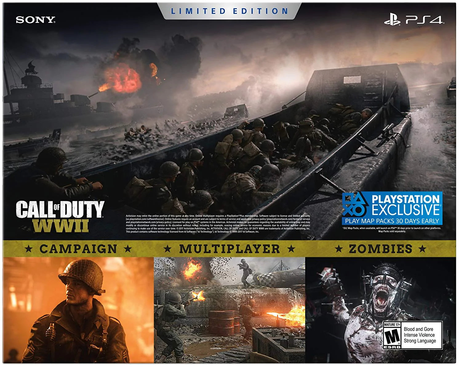 SONY PlayStation 4 Slim 1TB Limited Edition Console (Call of Duty WWII Bundle) - (PS4) PlayStation 4 [Pre-Owned] Consoles Sony   