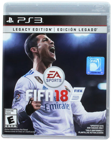 FIFA 18: Legacy Edition - (PS3) PlayStation 3 Video Games Electronic Arts   