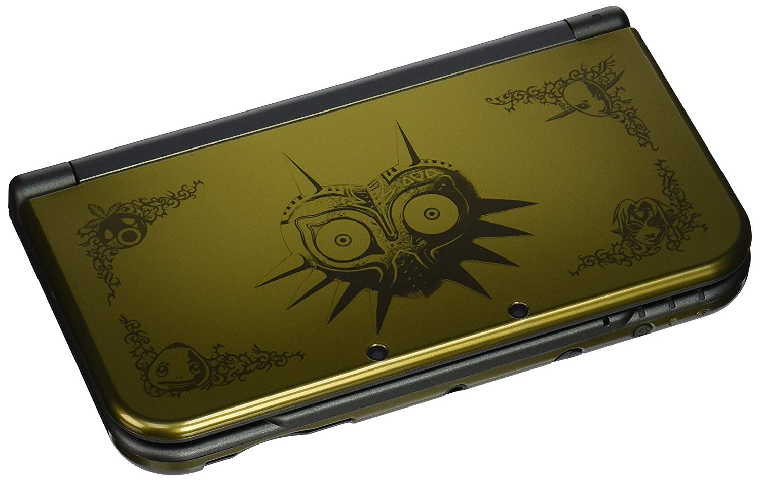 Nintendo - New 3DS XL Legend of Zelda: Majora's Mask Limited Edition - Gold/Black Consoles Nintendo   