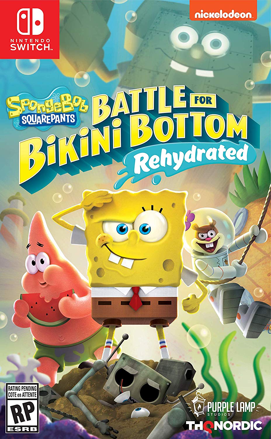 Spongebob Squarepants: Battle for Bikini Bottom - Rehydrated - (NSW) Nintendo Switch [Pre-Owned] Video Games THQ Nordic   