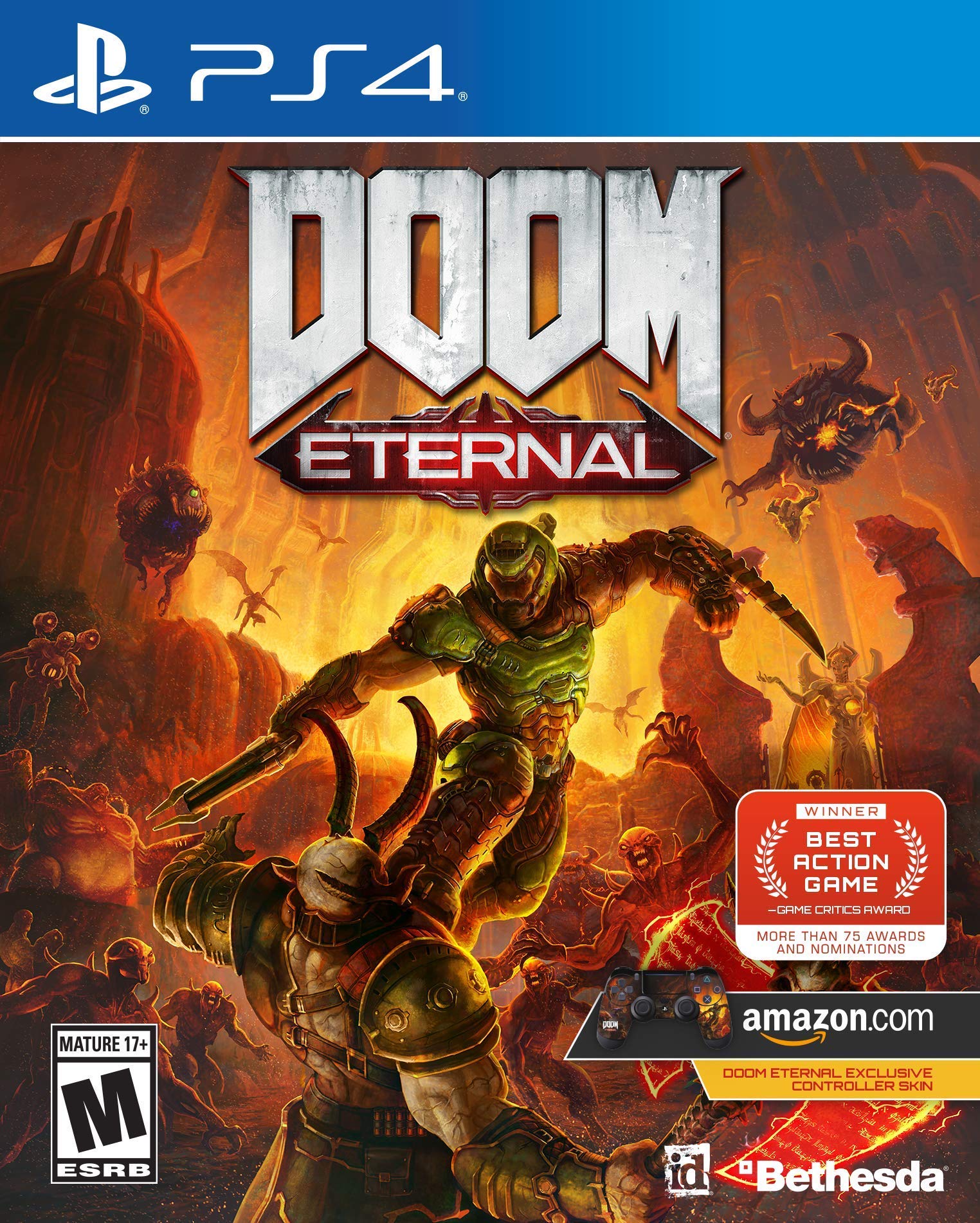 Doom Eternal - (PS4) PlayStation 4 [Pre-Owned] Video Games Bethesda   