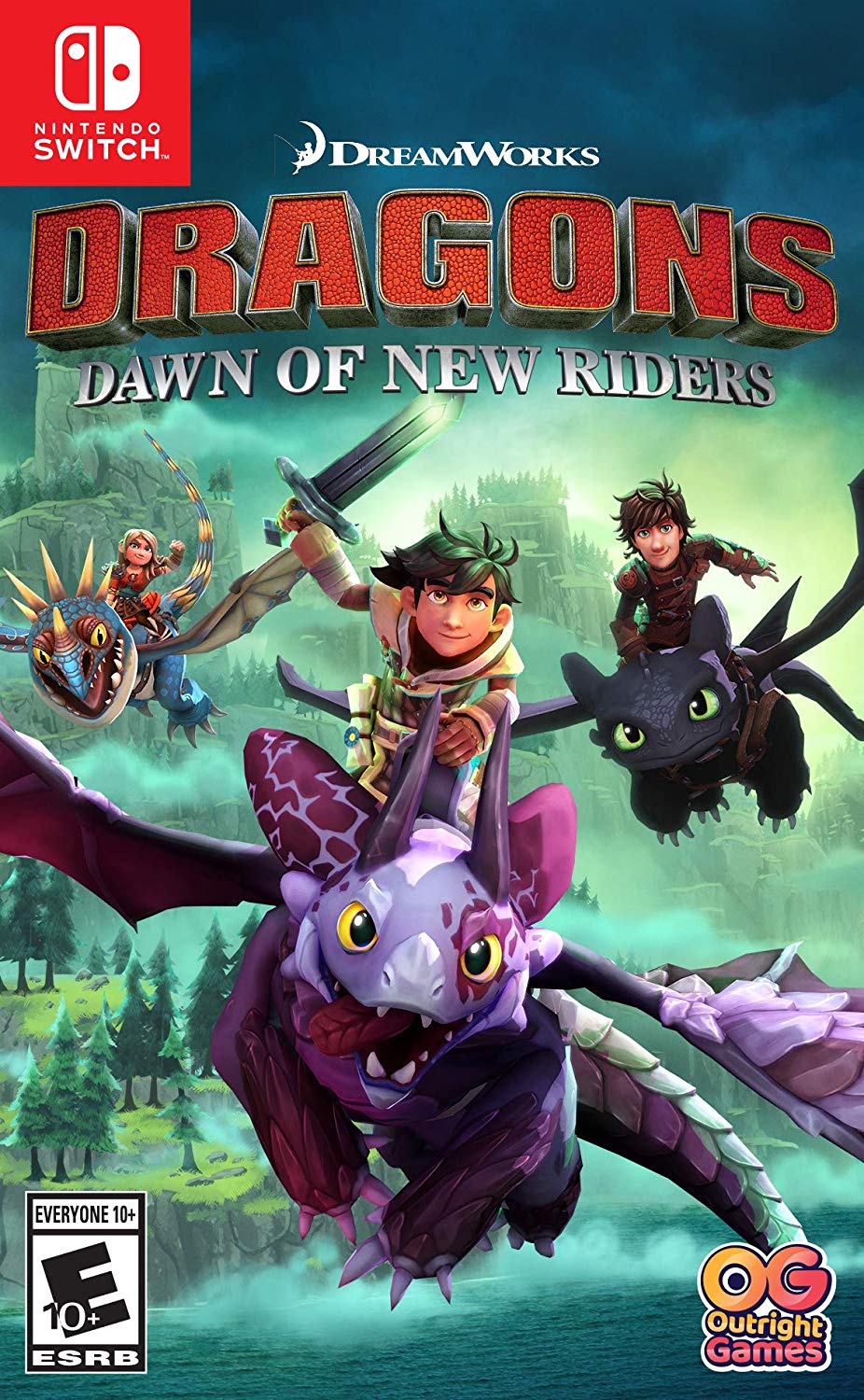 DreamWorks Dragons Dawn of New Riders - (NSW) Nintendo Switch Video Games Outright Games   