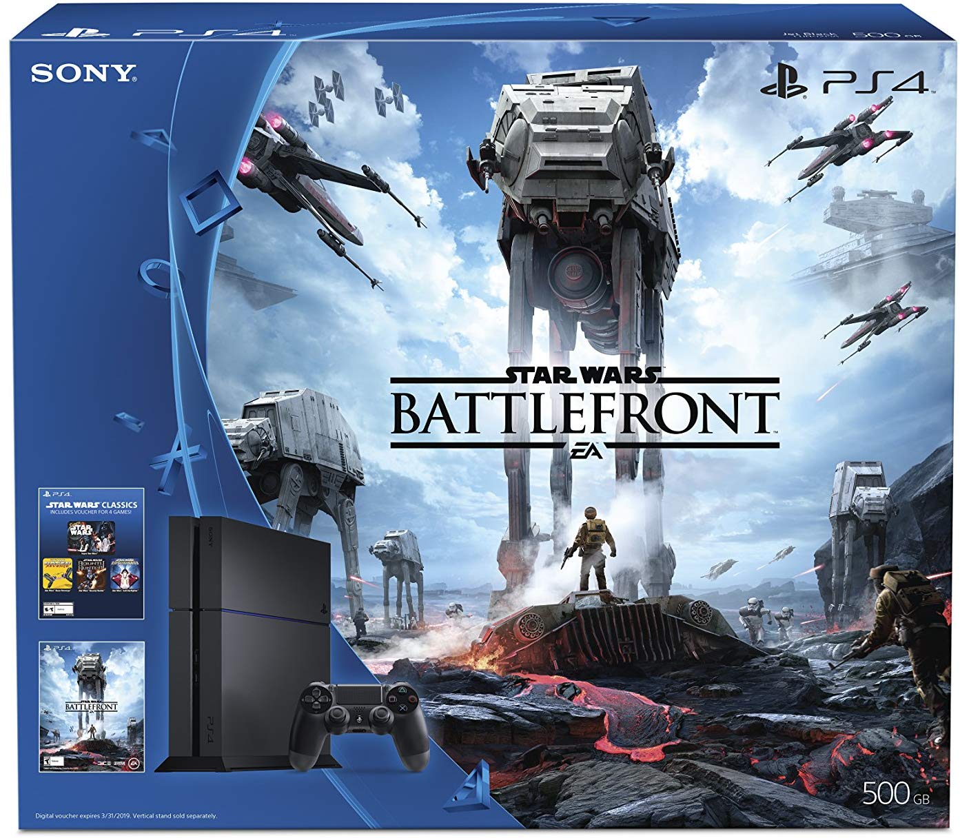 Sony PlayStation 4 500GB Console - Star Wars Battlefront Bundle Consoles Sony   