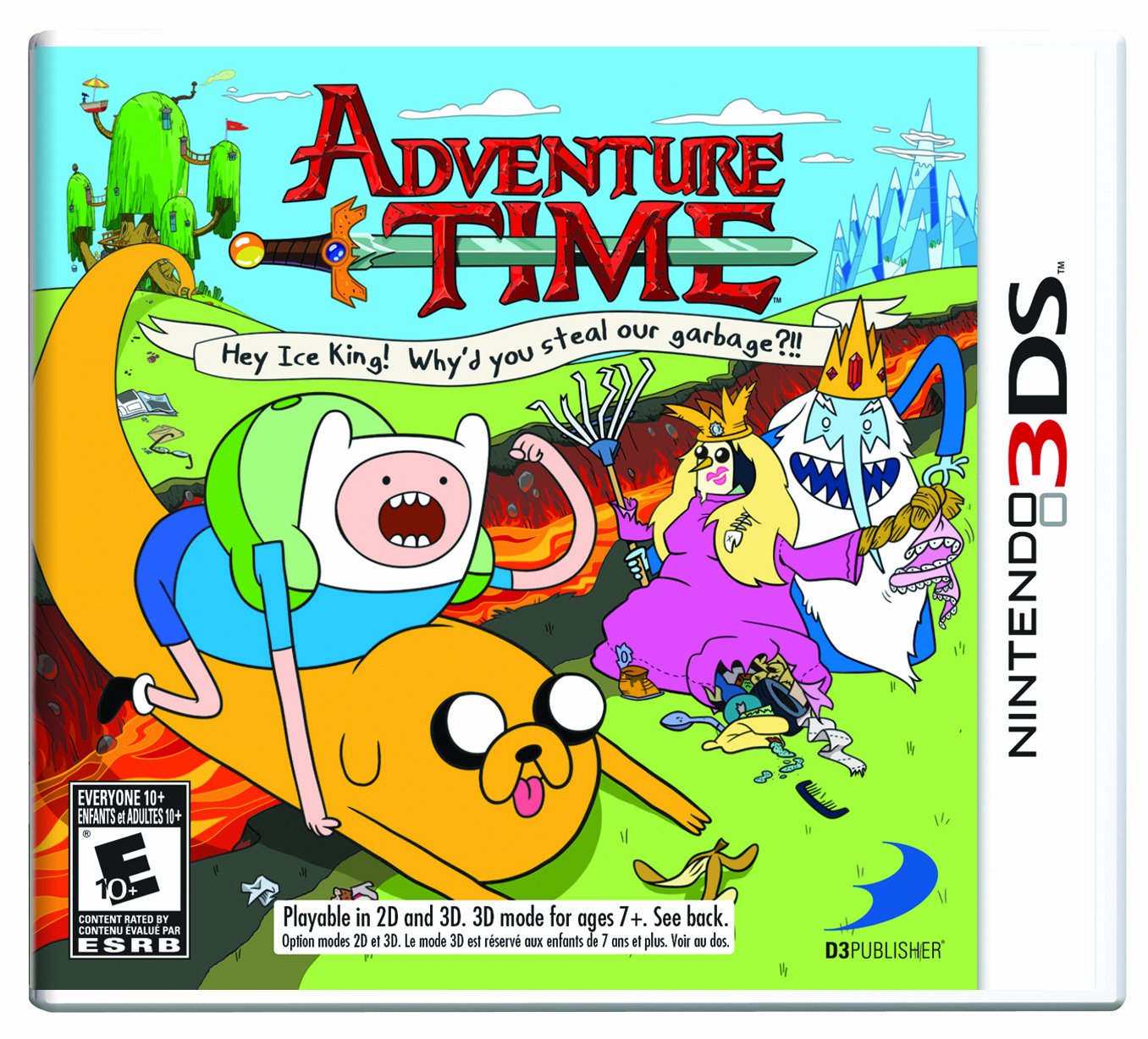Adventure Time: Hey Ice King! Why'd You Steal Our Garbage?! - Nintendo 3DS [Pre-Owned] Video Games D3Publisher   